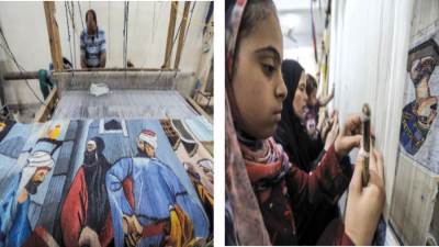 سجاد سقارة.. أيادٍ مصرية  «تتلف فى حرير»