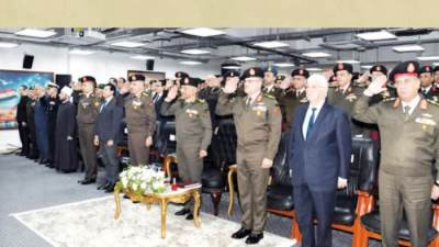 وزير الدفاع والإنتاج الحربى يشهد مناقشة البحث الرئيسى للأكاديمية العسكرية للدراسات العليا والاستراتيجية